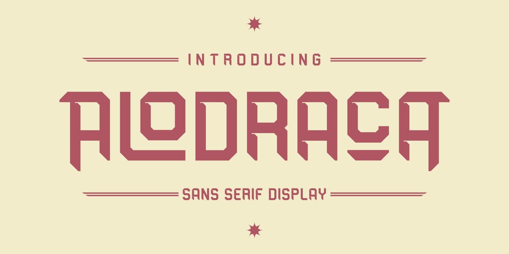 Alodraca font