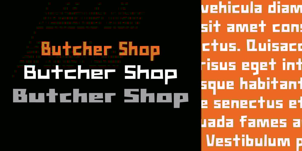 Butcher Shop font