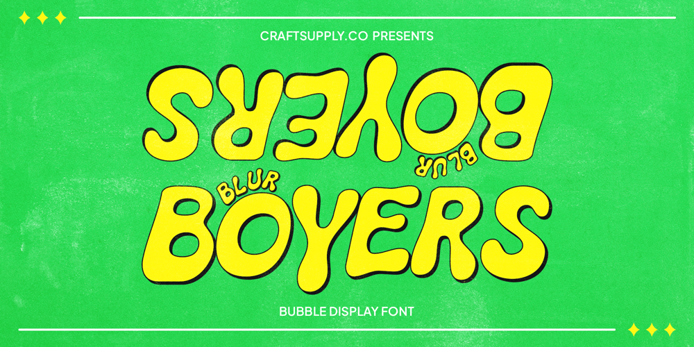 Boyers Blur font