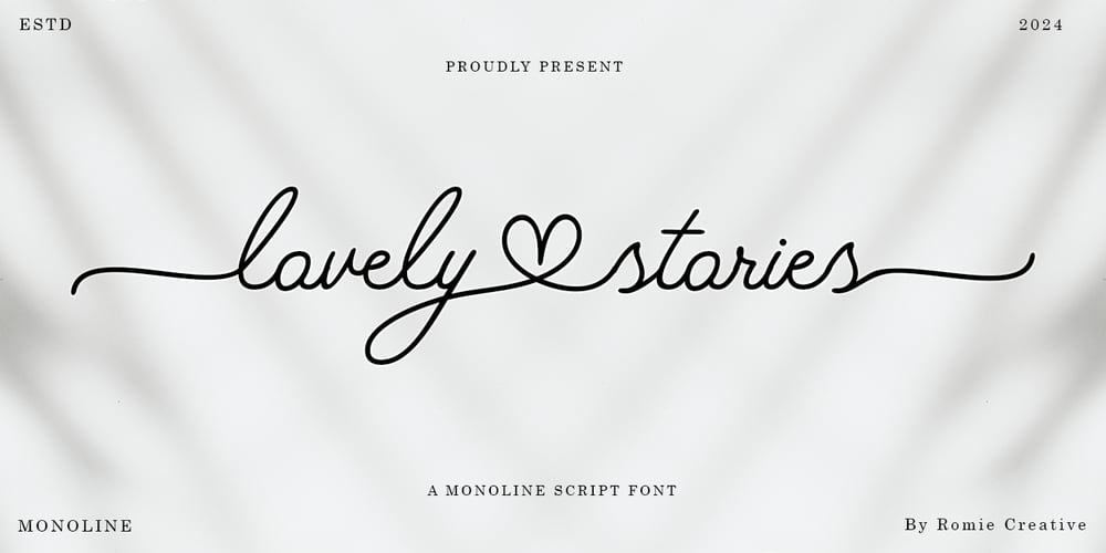 Lovely Stories font
