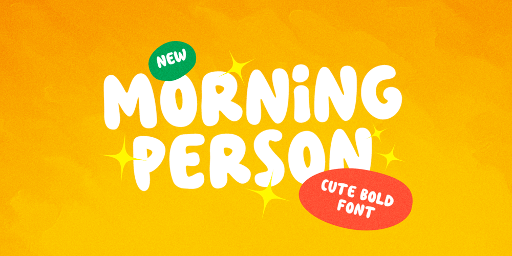 Morning Person font