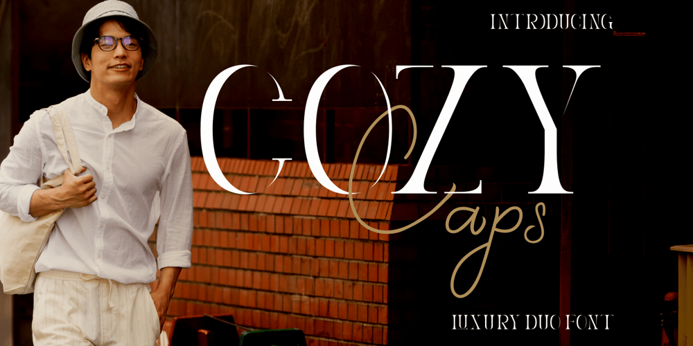 Cozy Caps font