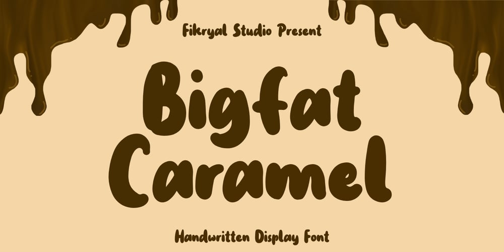 Bigfat Caramel font