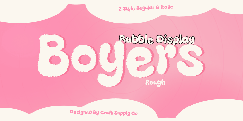 Boyers Rough font