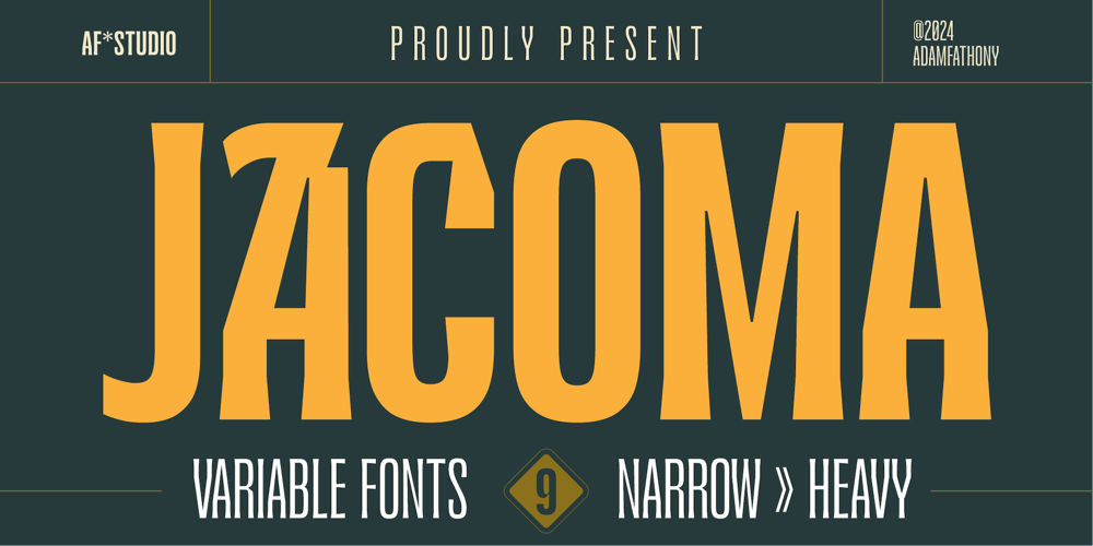 Jacoma font