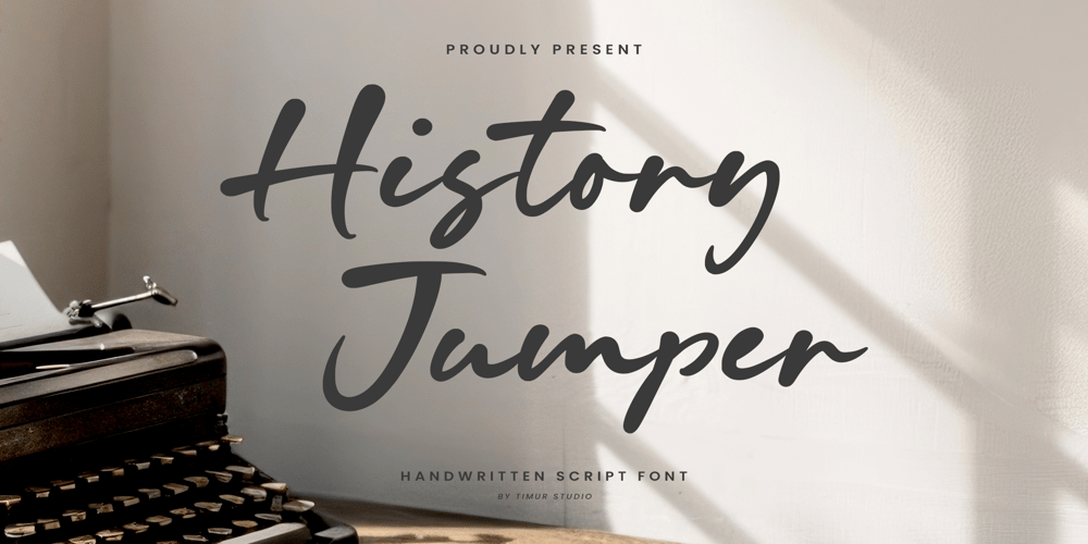 History Jumper font