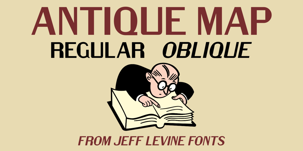 Antique Map JNL font