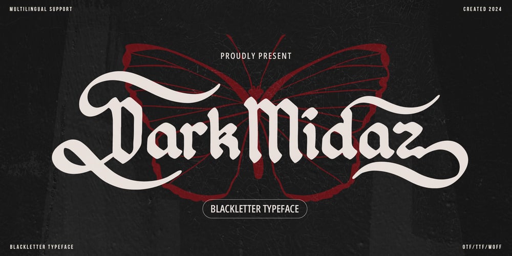 Dark Midaz font