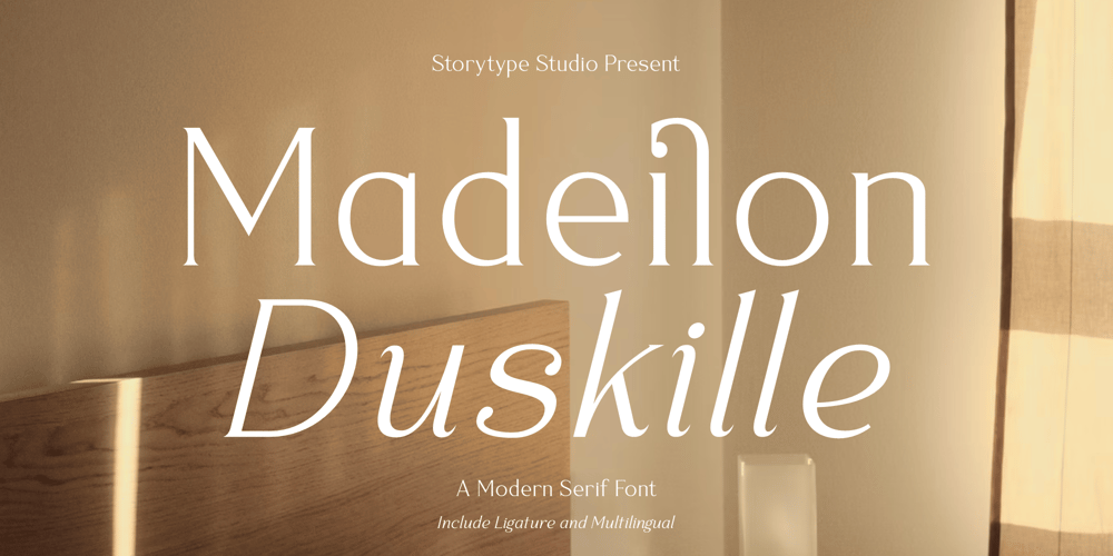 Madeilon Duskille font