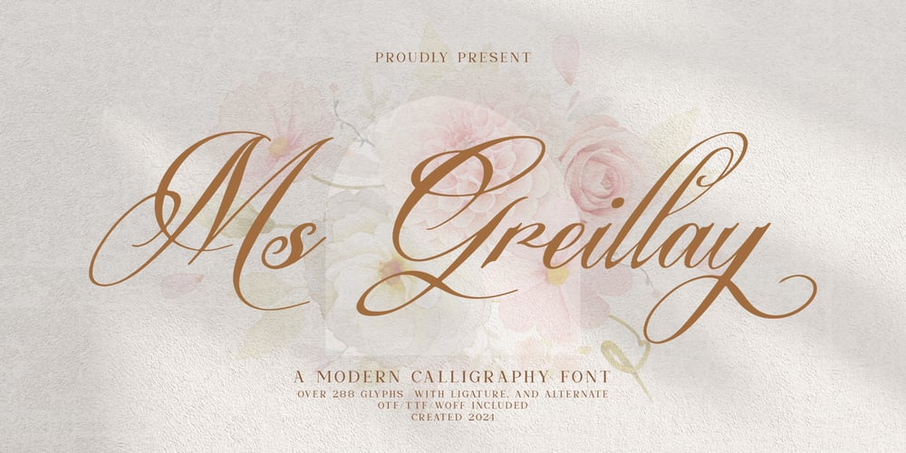 Ms Greillay font