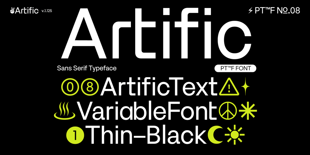 Artific font