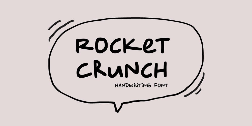 Rocket Crunch font