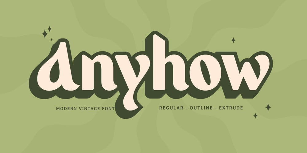 Anyhow font