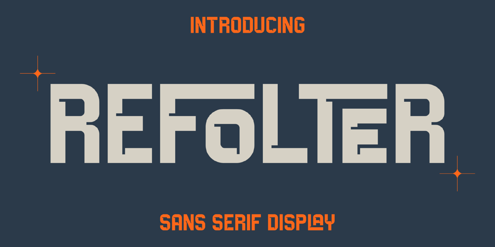 Refolter font