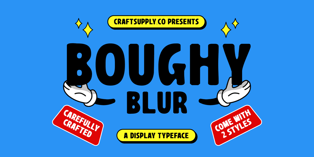 Boughy Blur font