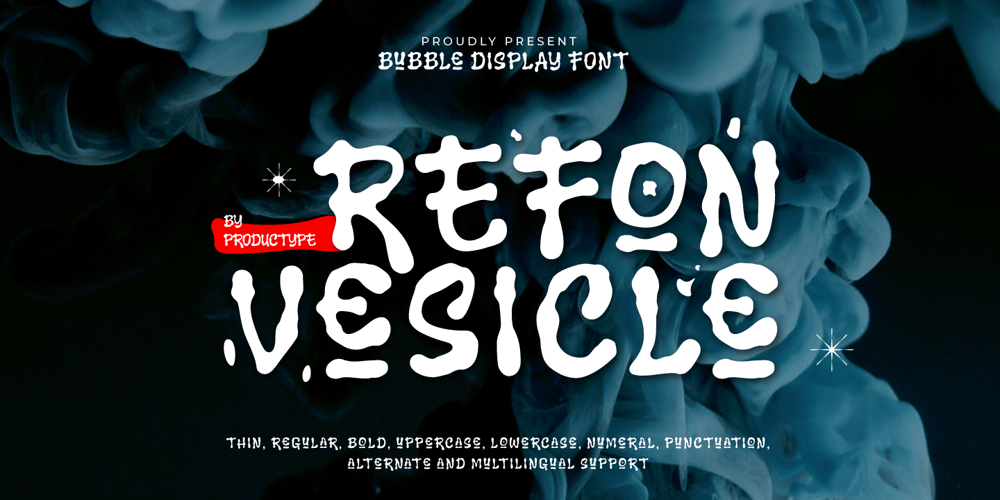 Refon Vesicle font