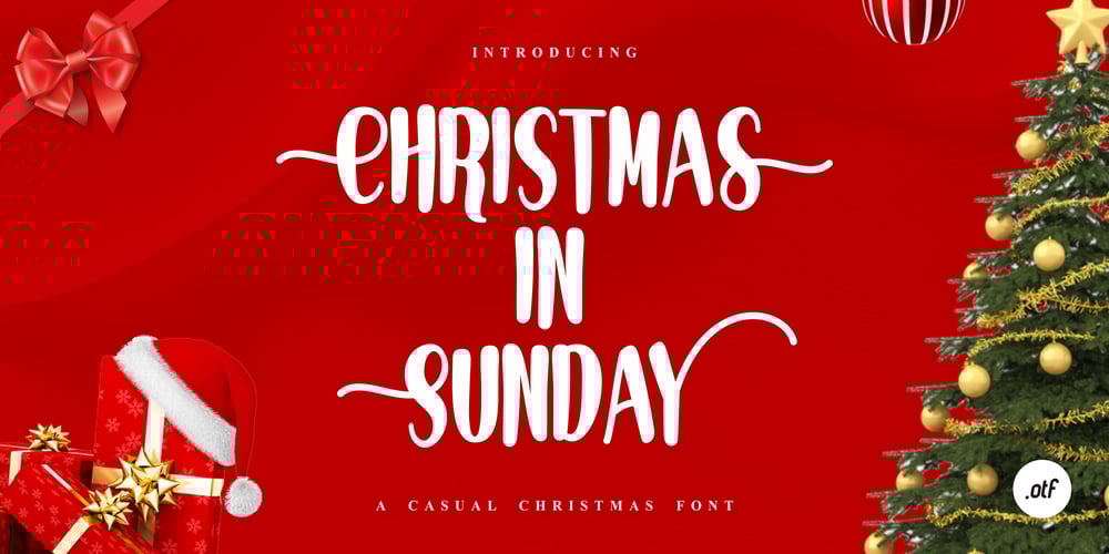 Christmas In Sunday font