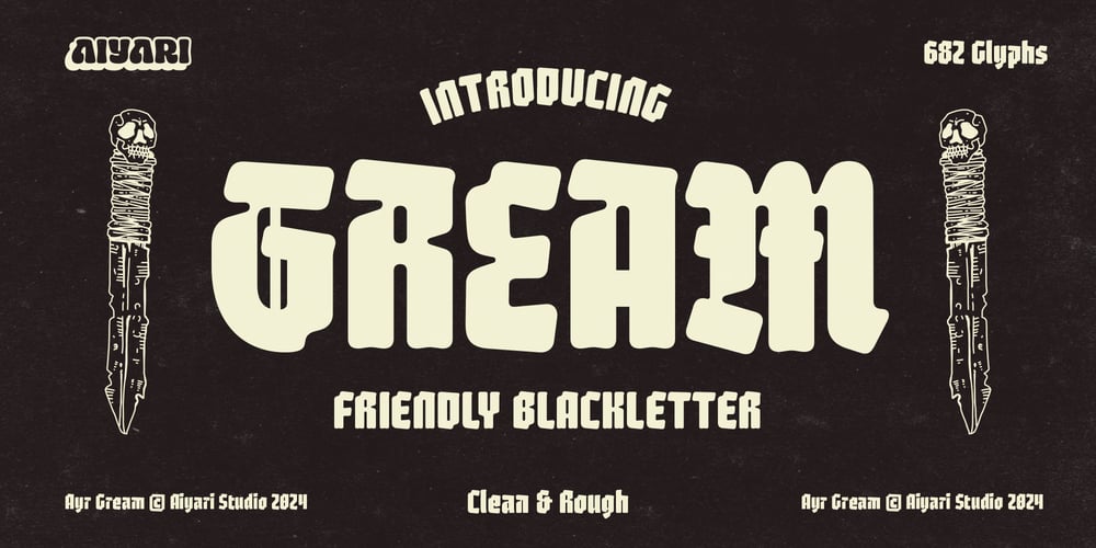 Ayr Gream font