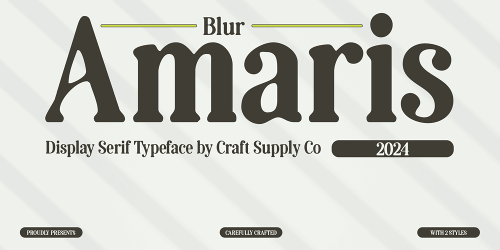 Amaris Blur font