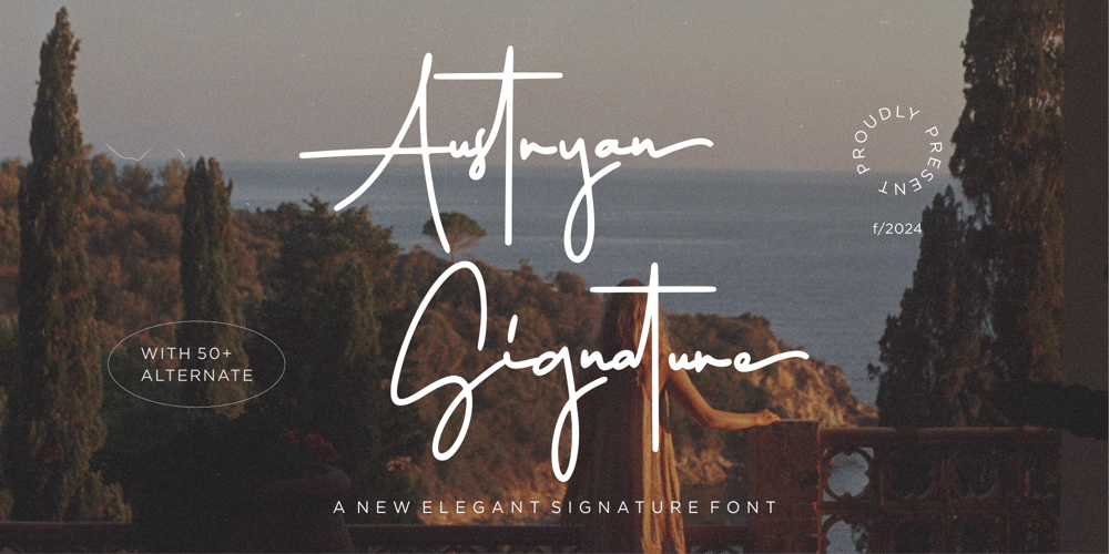 Austryan Signature font
