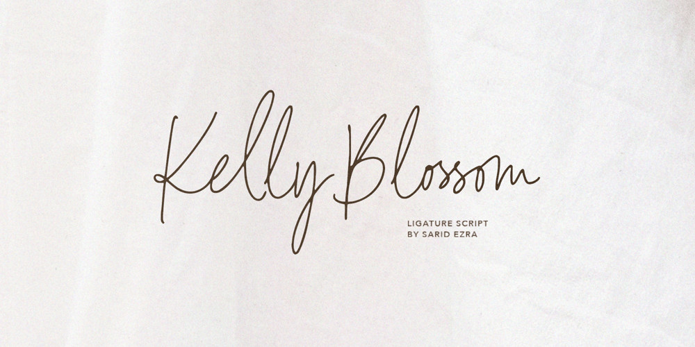 Kelly Blossom font