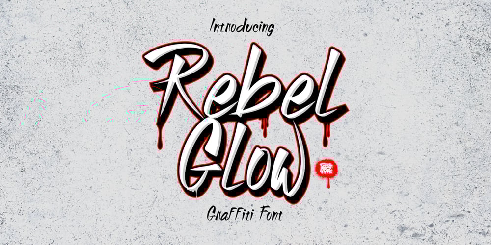 Rebel Glow font