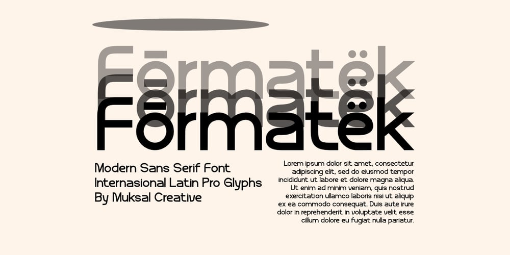Formatek font