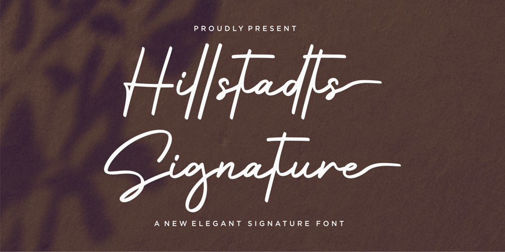 Hillstadts Signature font
