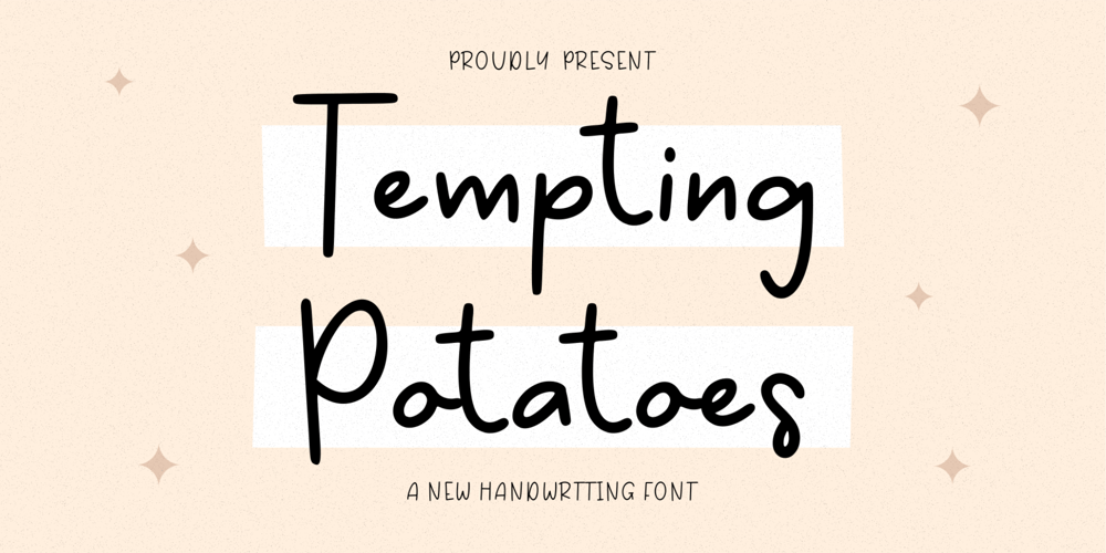 Tempting Potatoes font