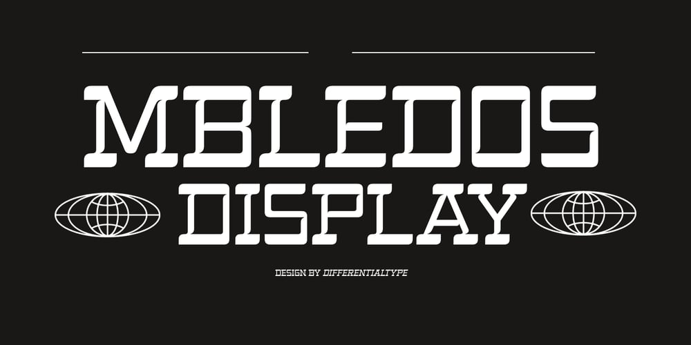 Mbledos Display font