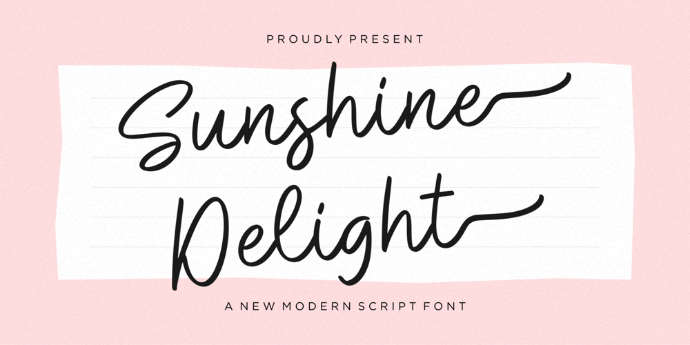 Sunshine Delight font