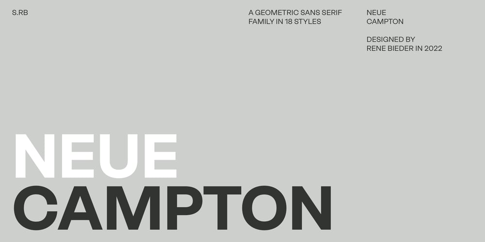Neue Campton font