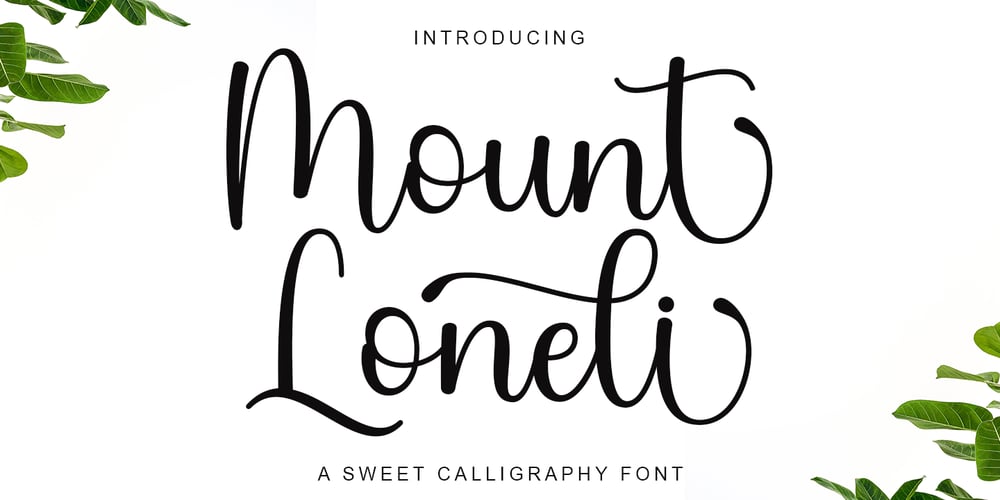 Mount Loneli font