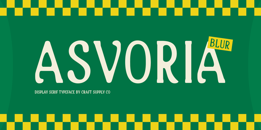 Asvoria Blur font