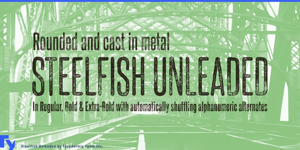Steelfish Unleaded font