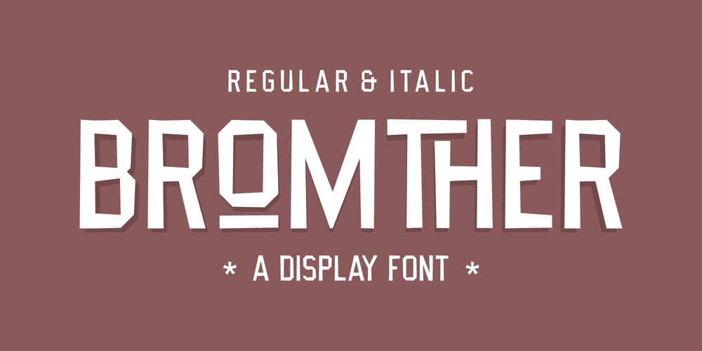 Bromther font