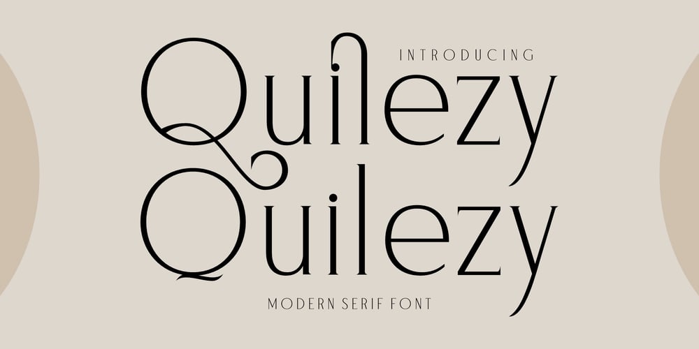 Quilezy font