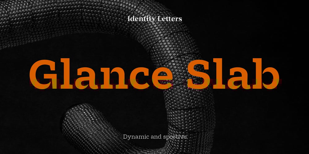 Glance Slab font