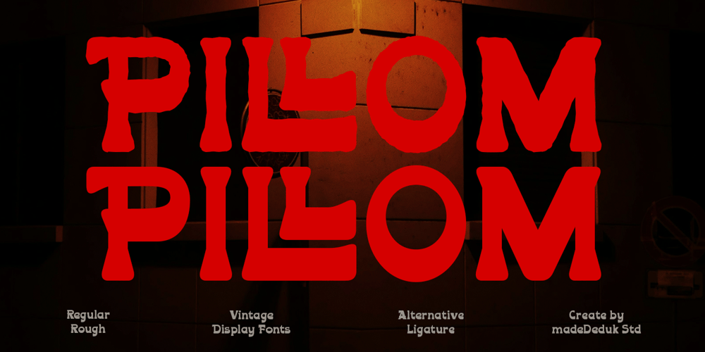 Piloom font