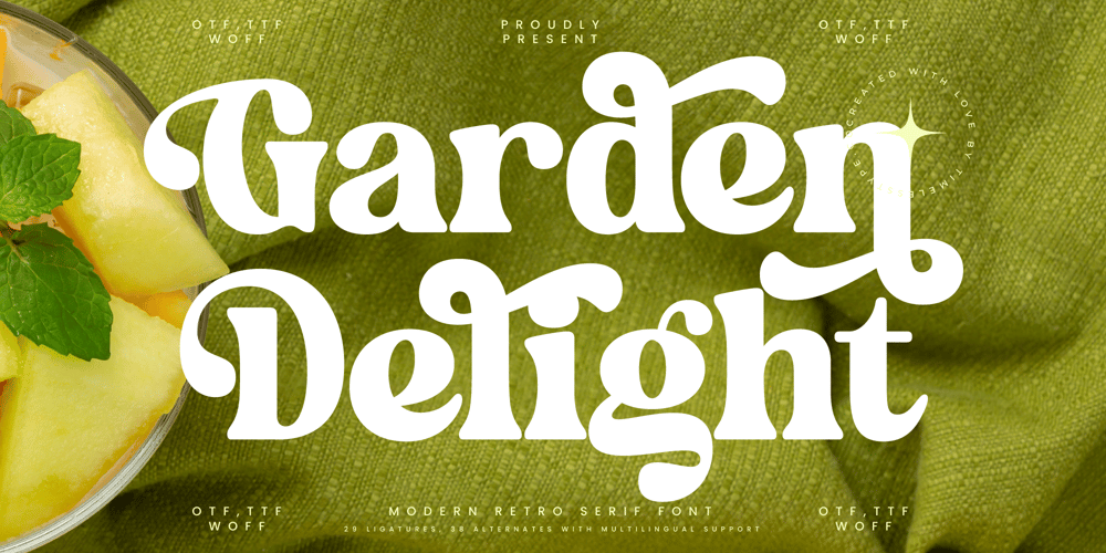 Garden Delight font
