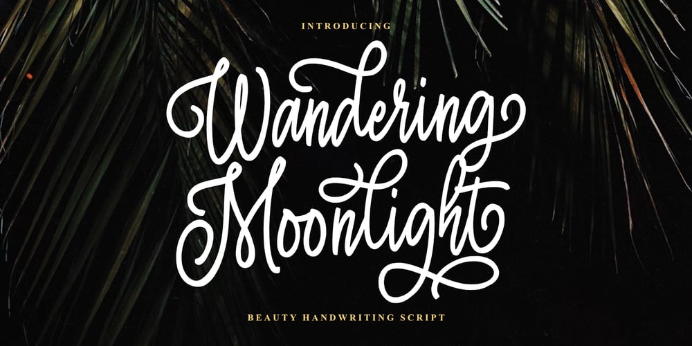 Wandering Moonlight font