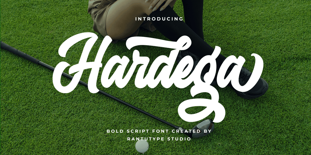 Hardega font