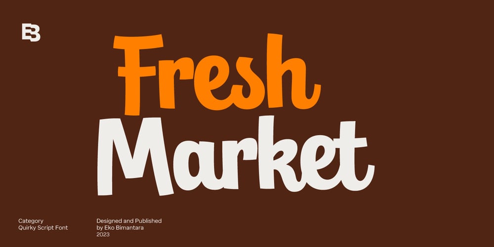 Fresh Market font