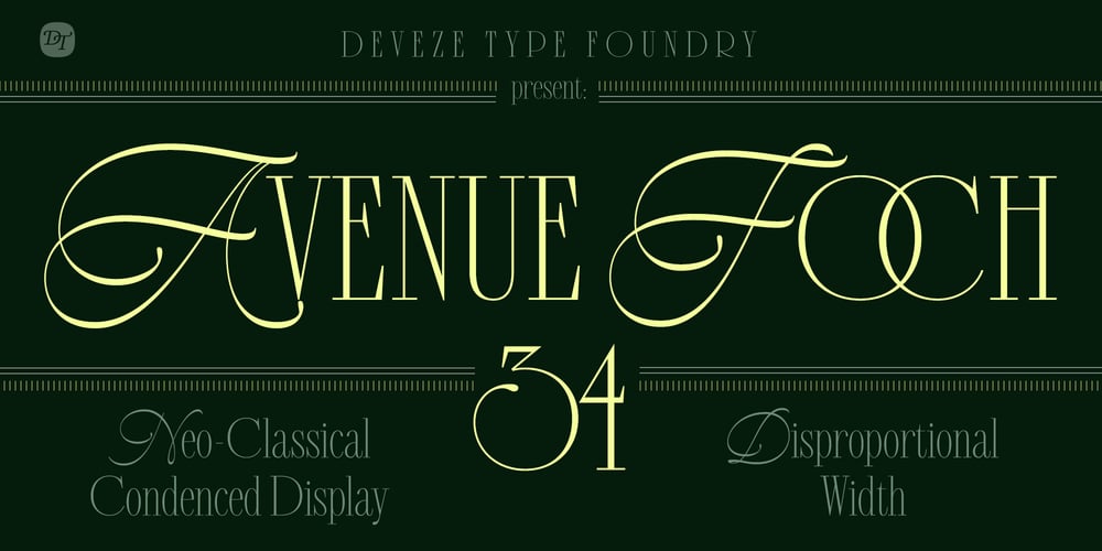 DT Avenue Foch font