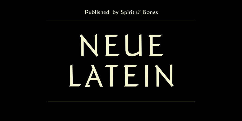 Neue Latein font