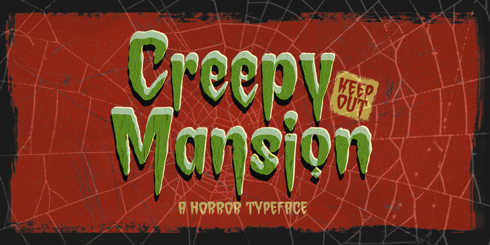 Creepy Mansion font