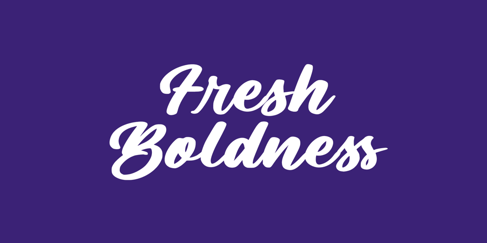 Fresh Boldness font