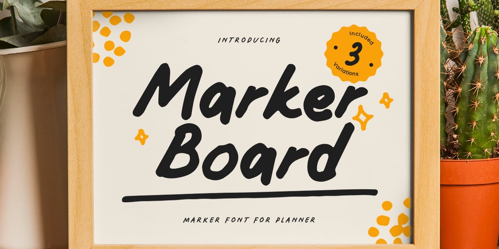 Marker Board font