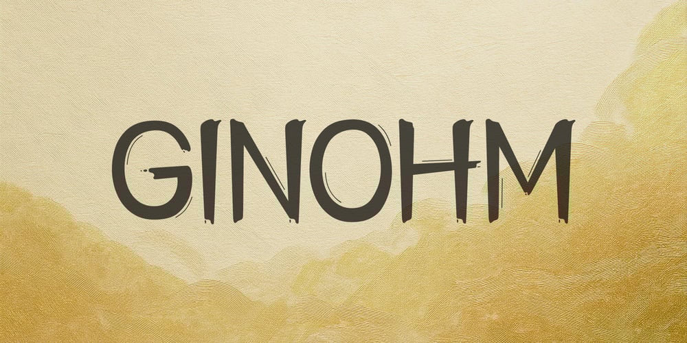 Ginohm font