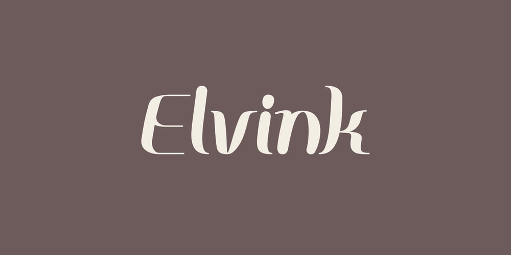 Elvink font